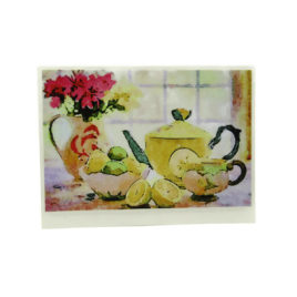 Tea Time Watercolor Card (Blank)